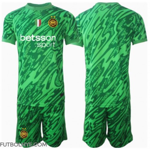 Camiseta Inter Milan Portero Primera Equipación para niños 2024-25 manga corta (+ pantalones cortos)